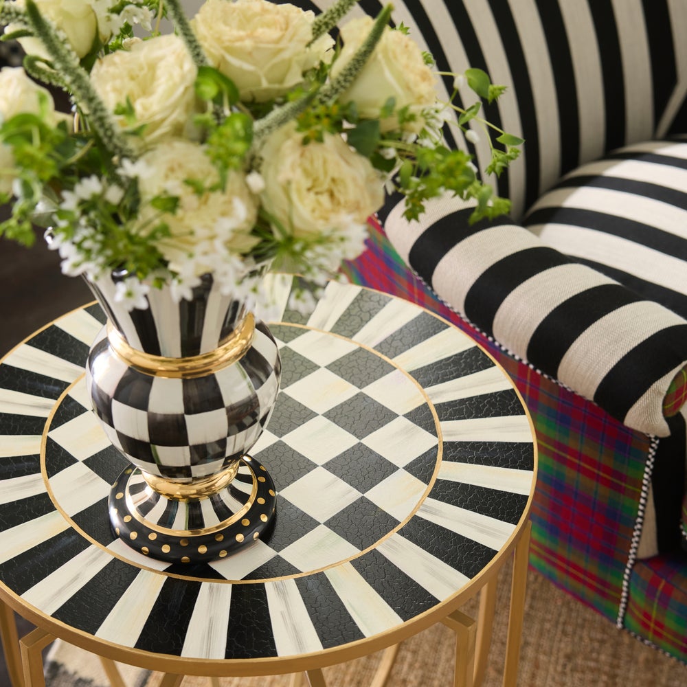 Courtly Basket Accent Table
