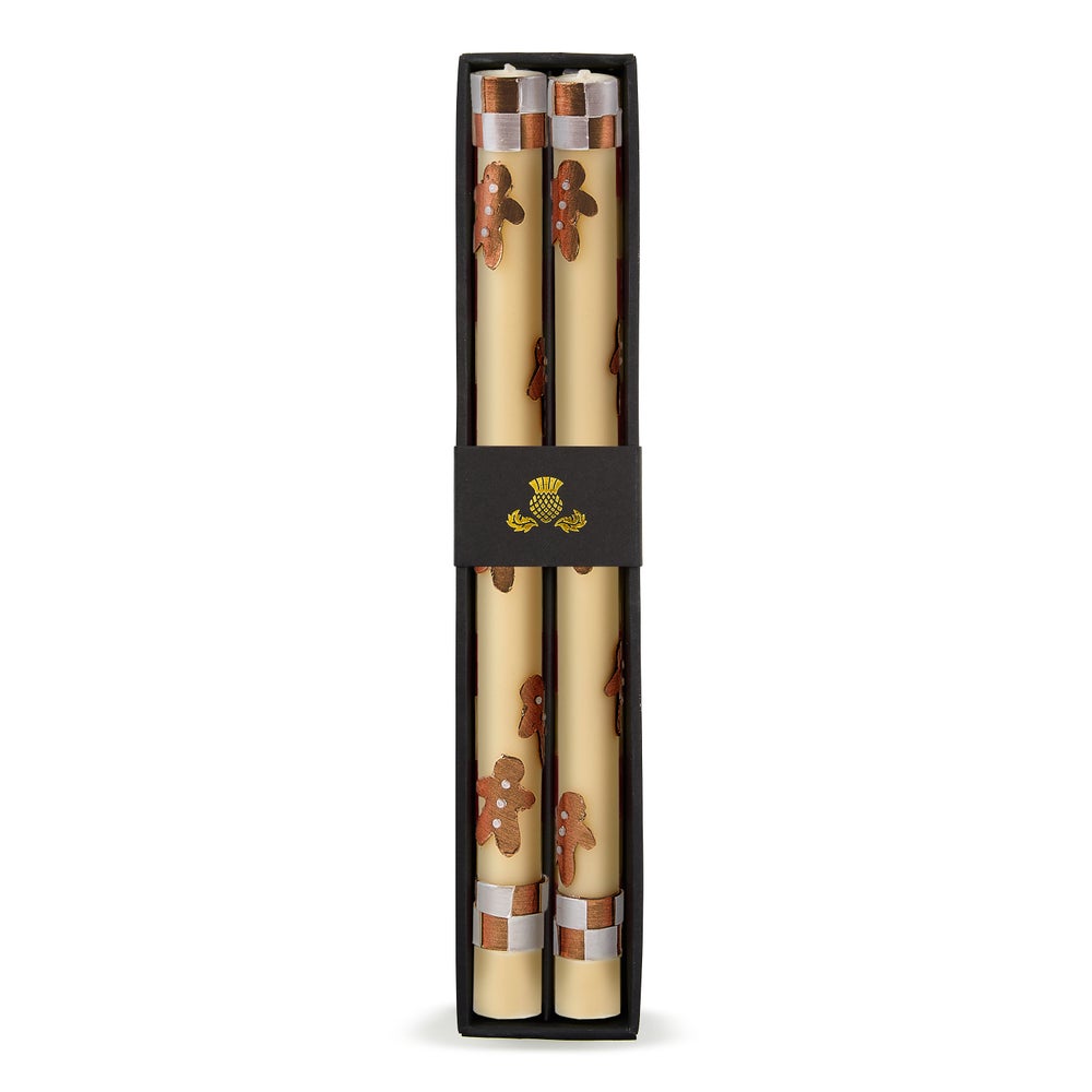 Gingerbread Dinner Candles, Set of 2