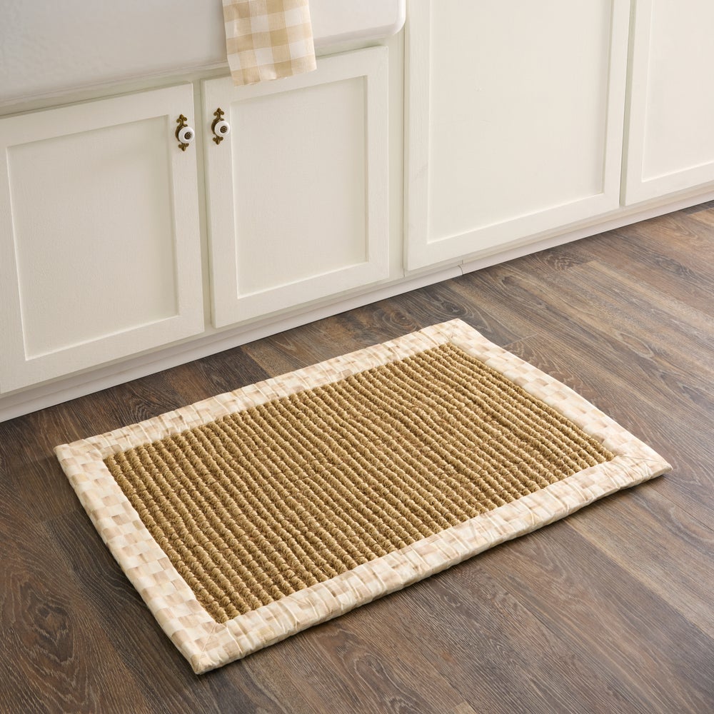 Mocha Check Chunky Sisal Rug