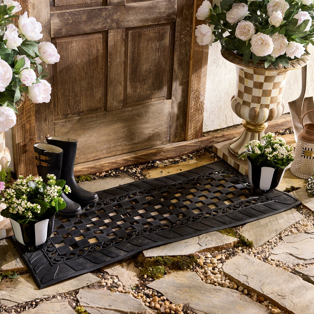 Classic Check Rubber Entrance Mat