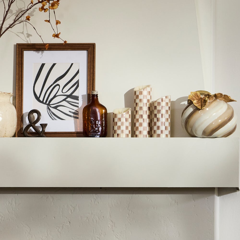 Check Flameless Pillar Candle