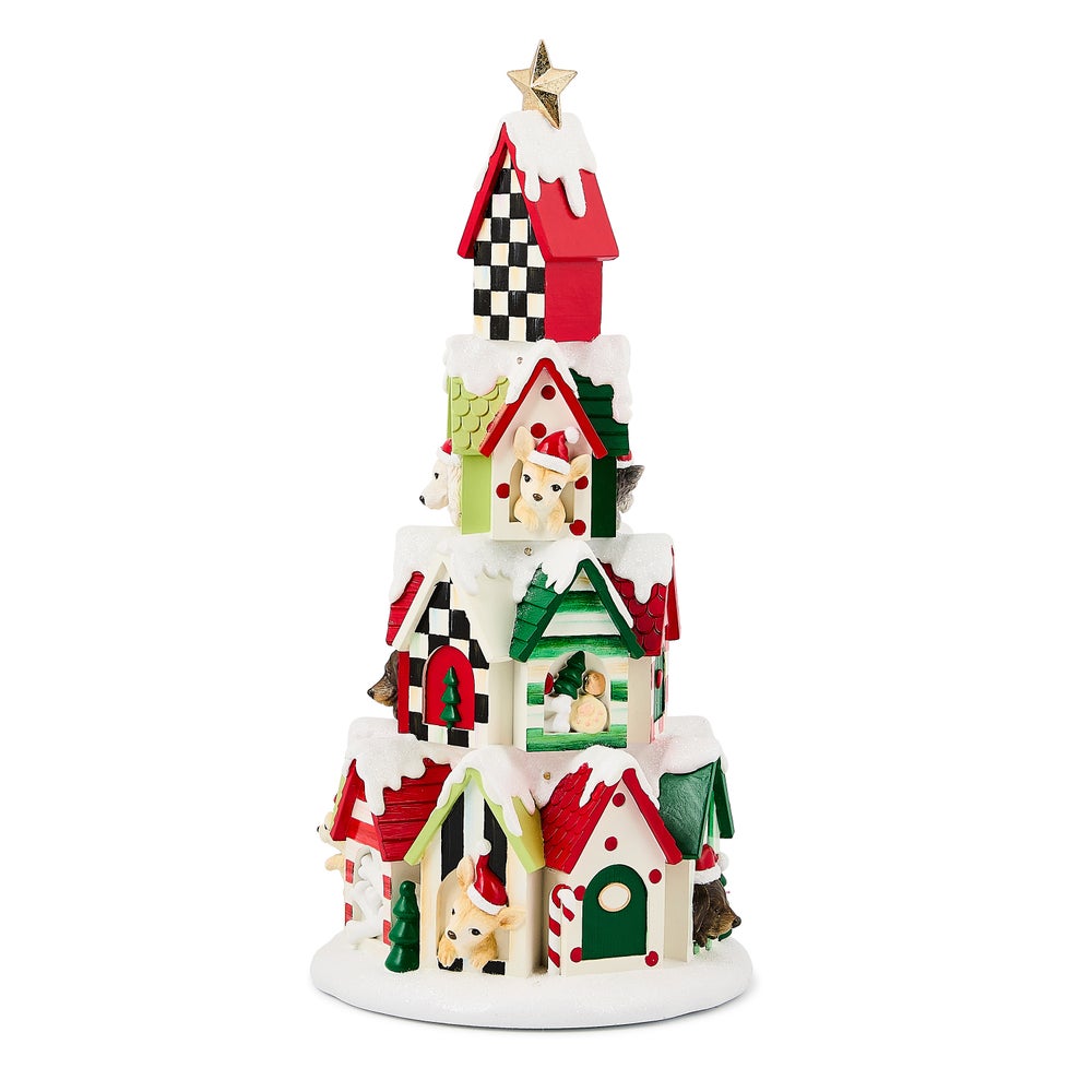 Check It Out Illuminated Dog House Tower
