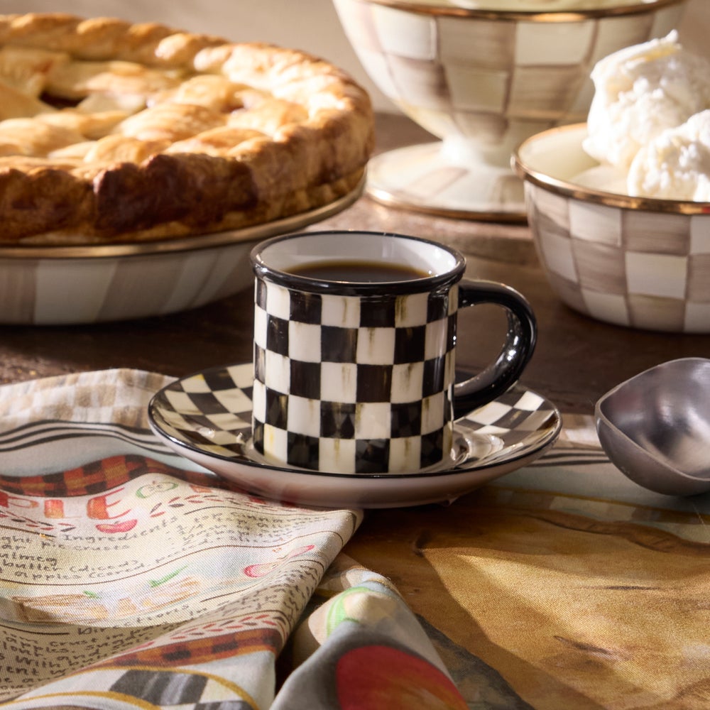 Ceramic Espresso Cup & Saucer Set