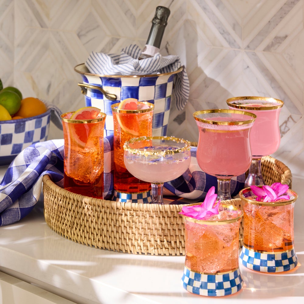 Royal Check Glassware