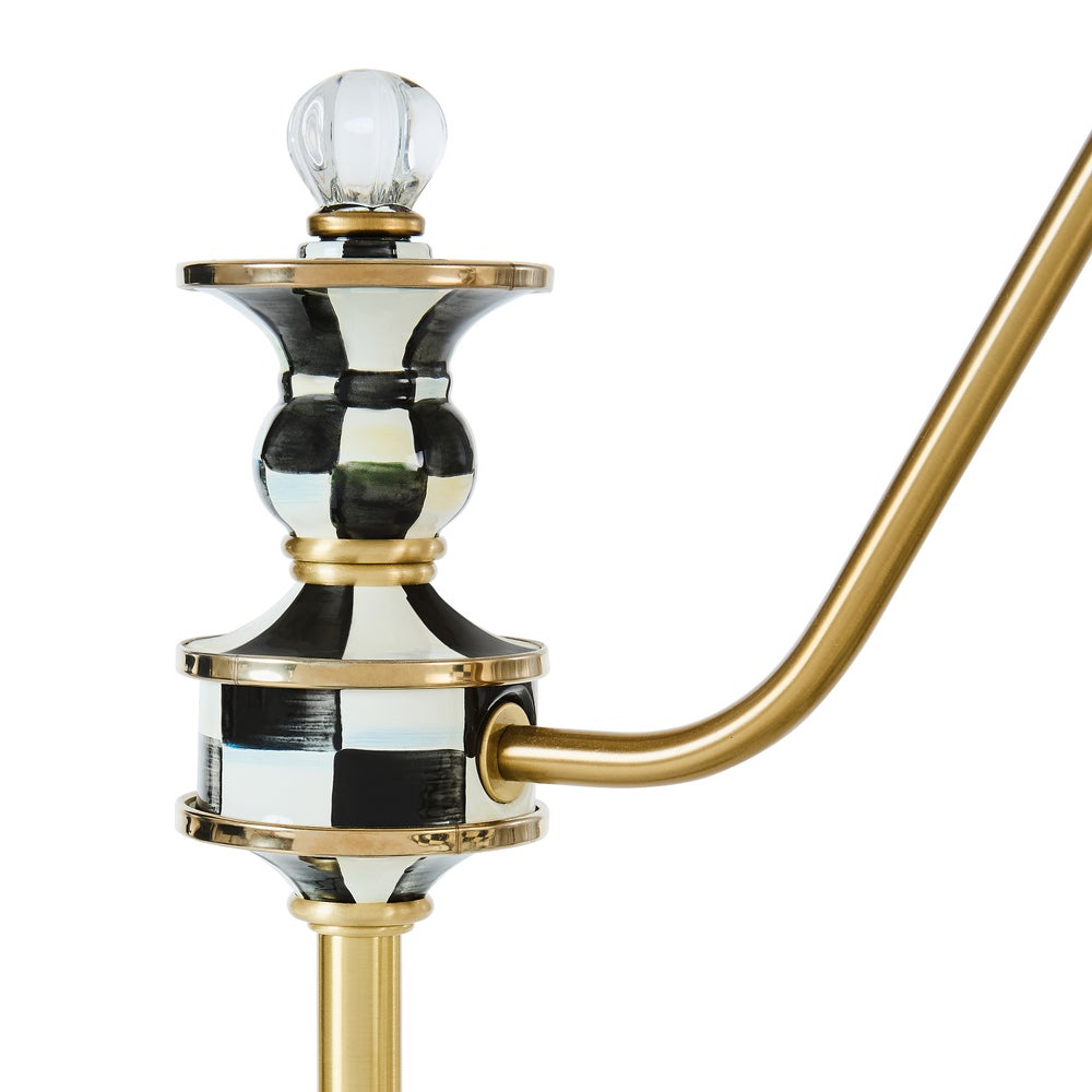 Check Farmhouse Floor Lamp