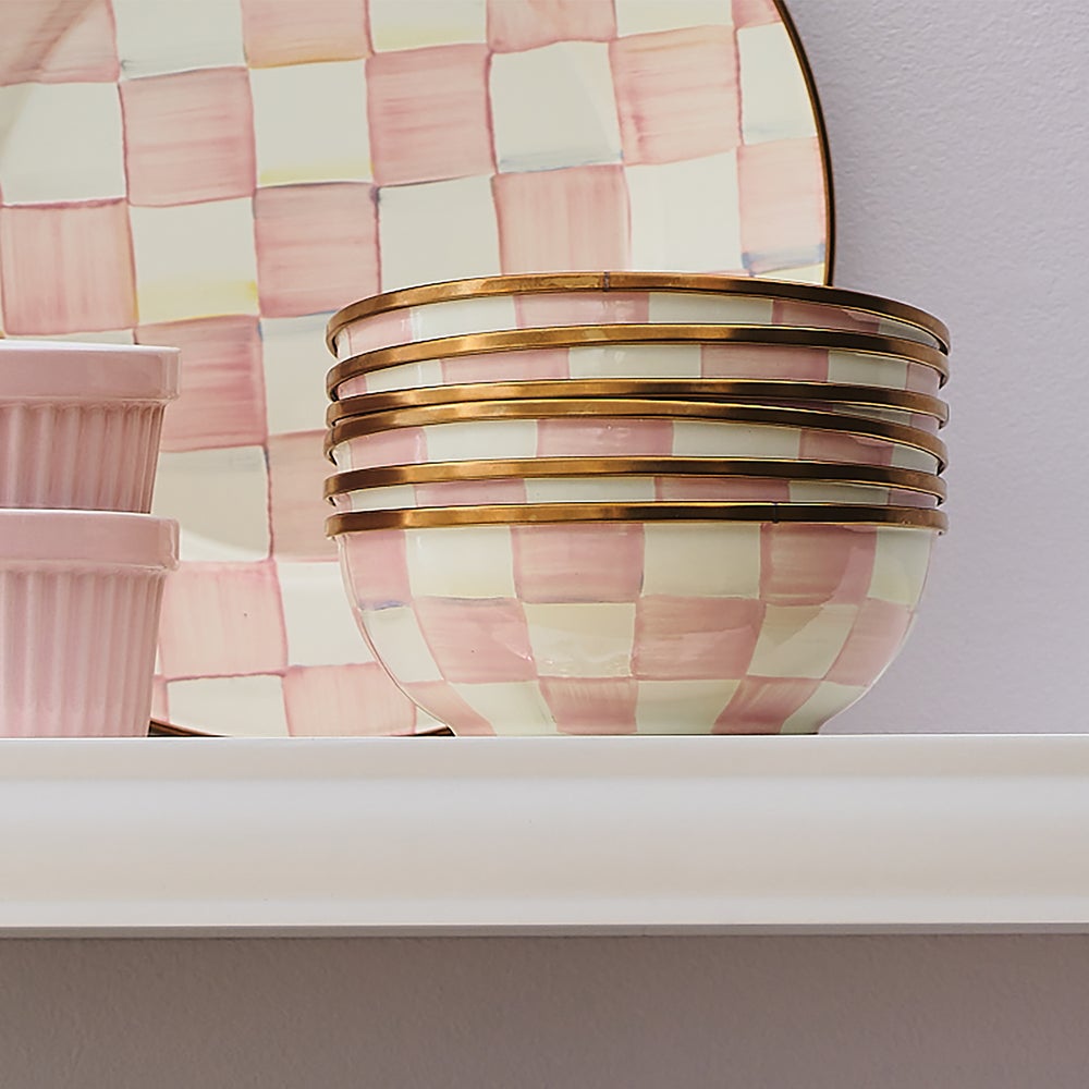 Enamel Everyday Bowls, Set of 4