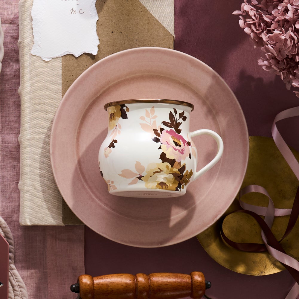 Floral Enamel Mug