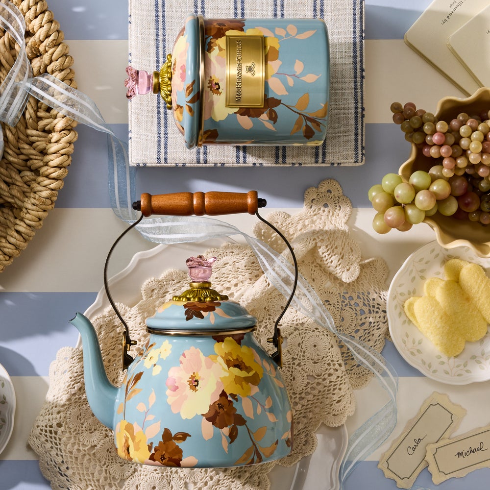 Wild Rose Slate Canisters