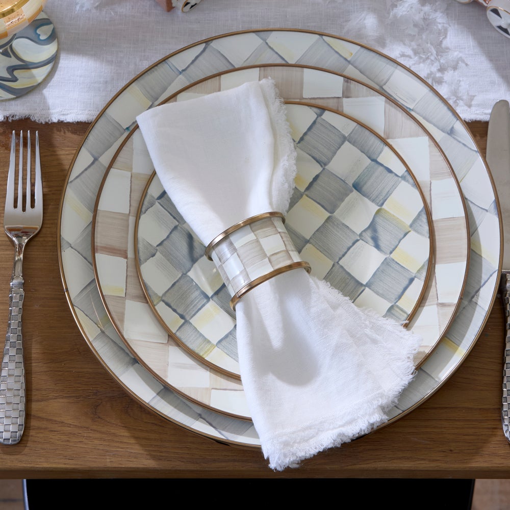 Enamel Napkin Rings, Set of 4