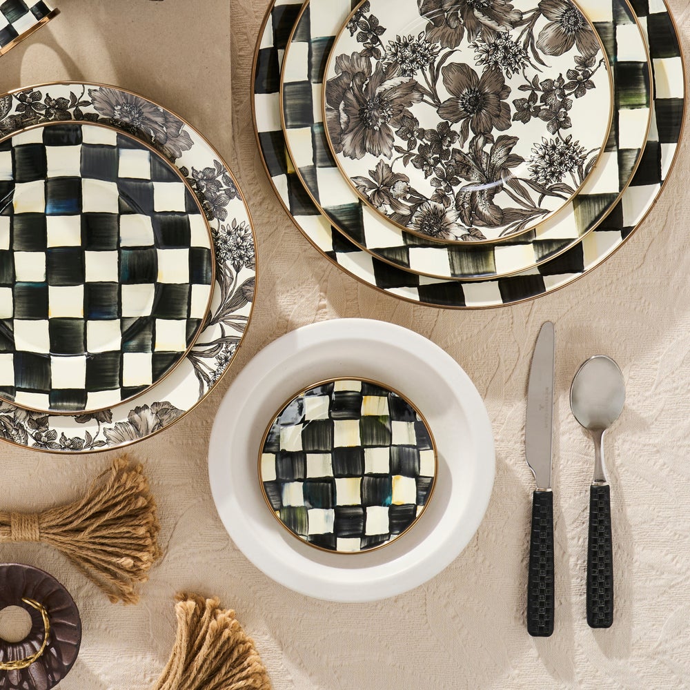 Enamelware Appetizer Plates, Set of 4