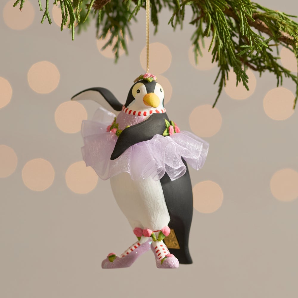 Patience Brewster Penguins En Pointe Ornaments, Set of 4