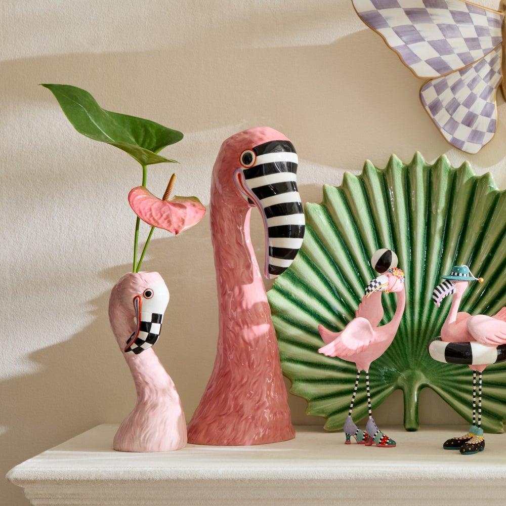 Patience Brewster Flamingo Ceramic Vase