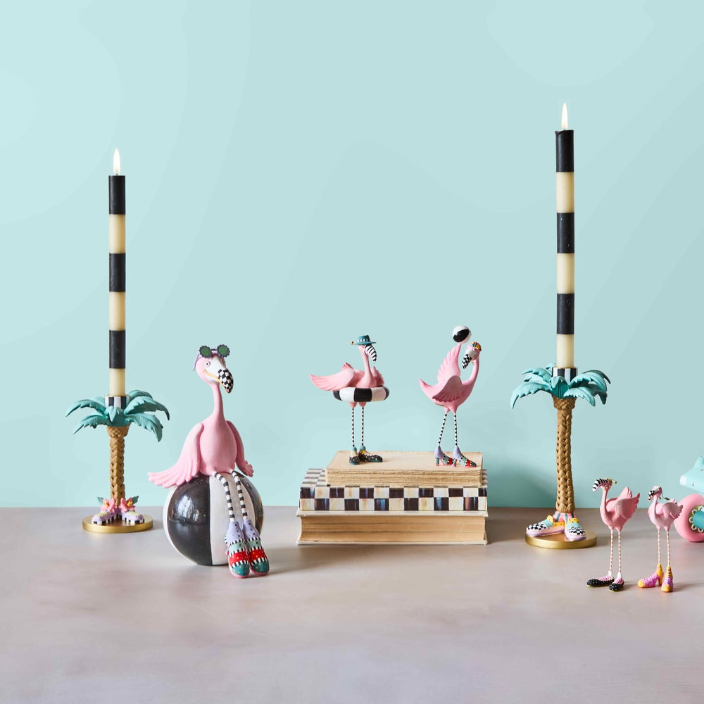 Patience Brewster Palm Tree Candle Holders, Set of 2