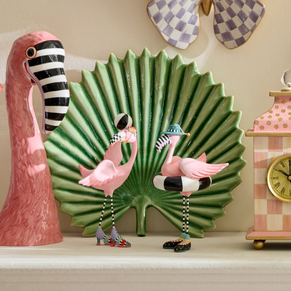 Patience Brewster Sheila and Sheldon Flamingo Figurines