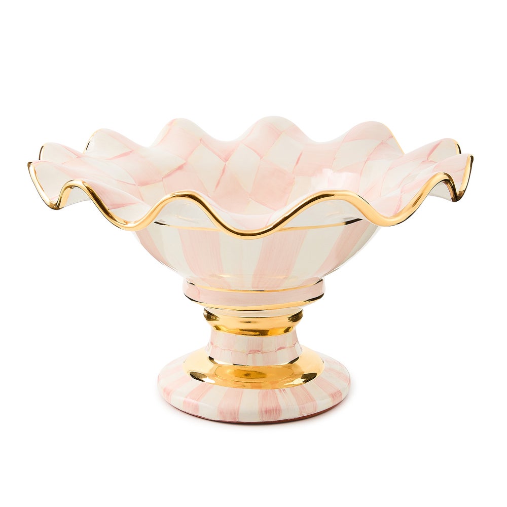 Check Ceramic Compote