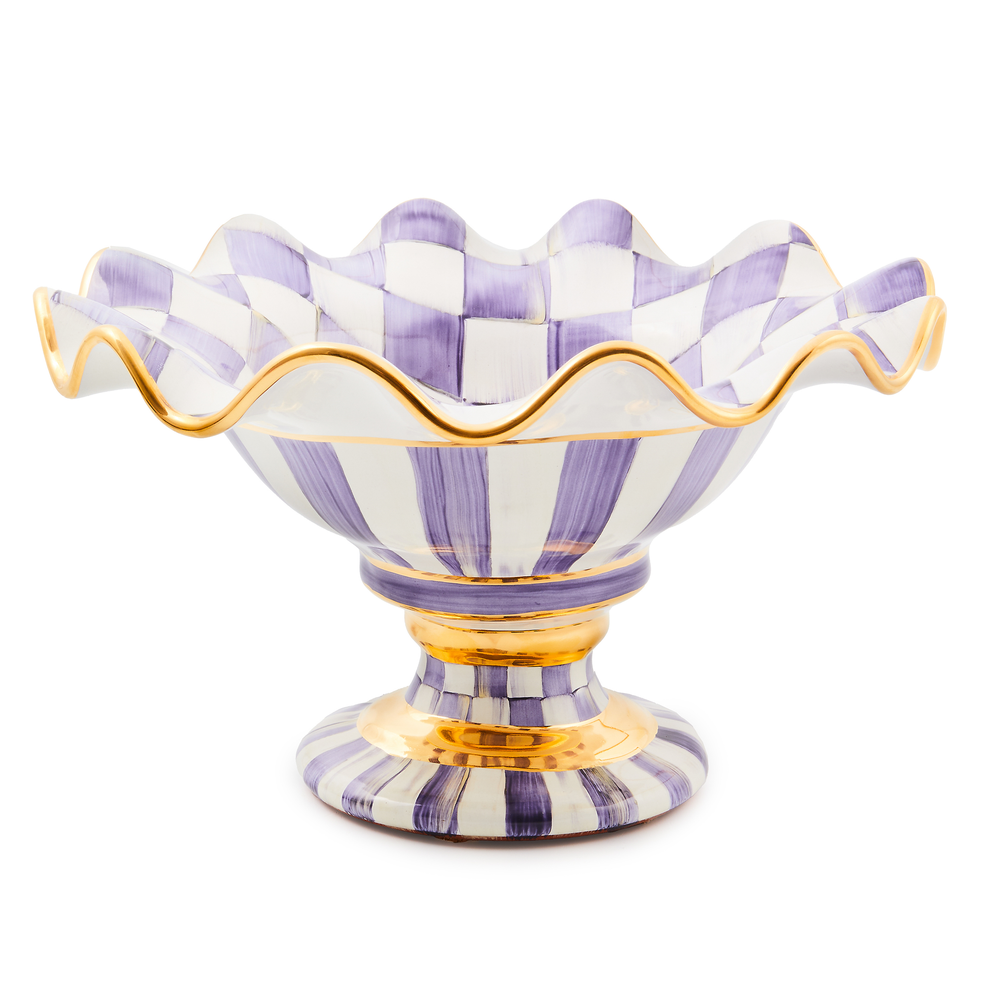Check Ceramic Compote