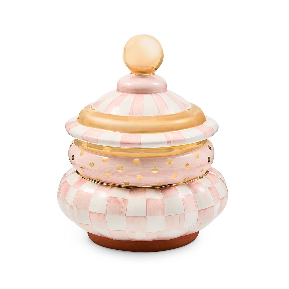 Rosy Check Ceramic Canister