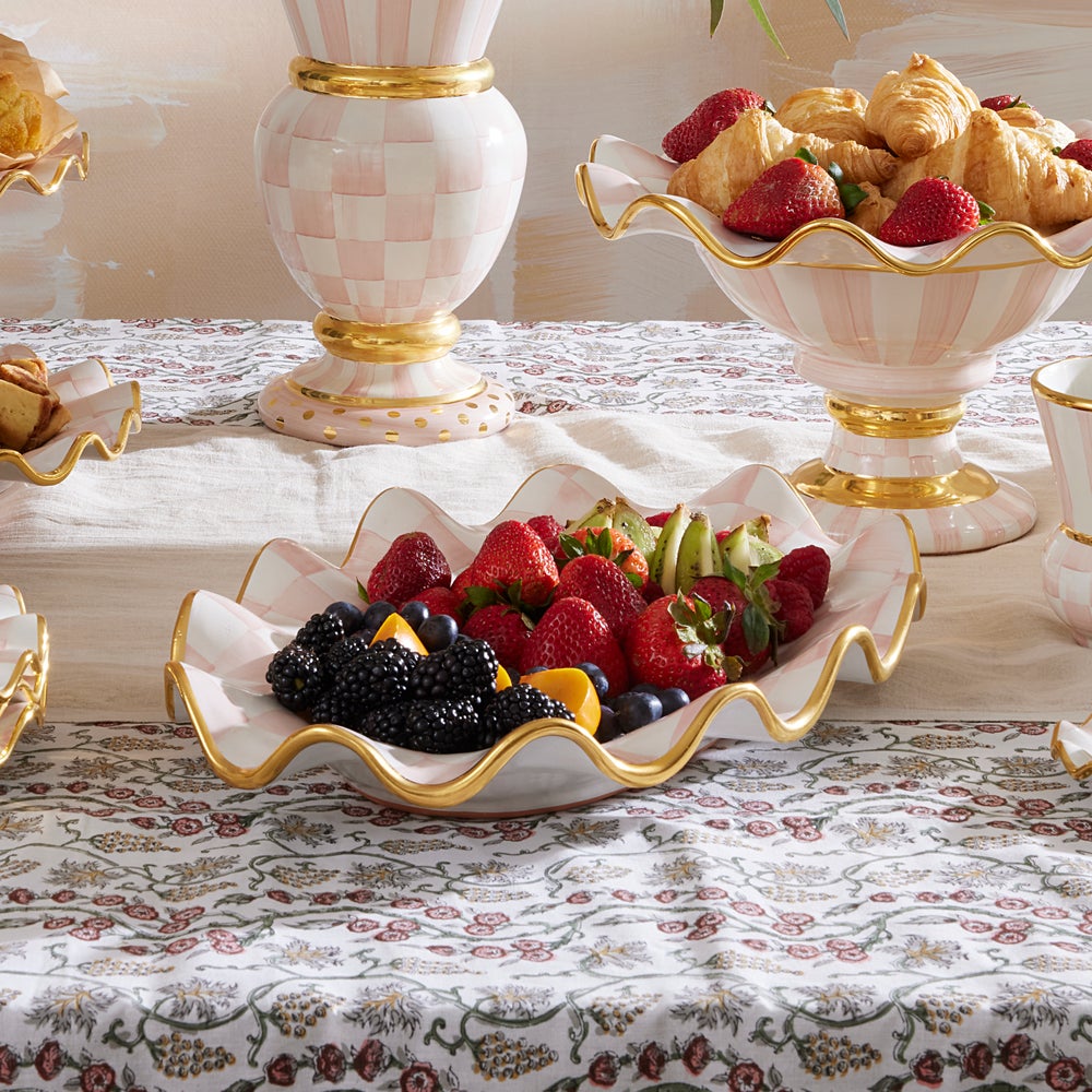 Check Ceramic Serving Platter