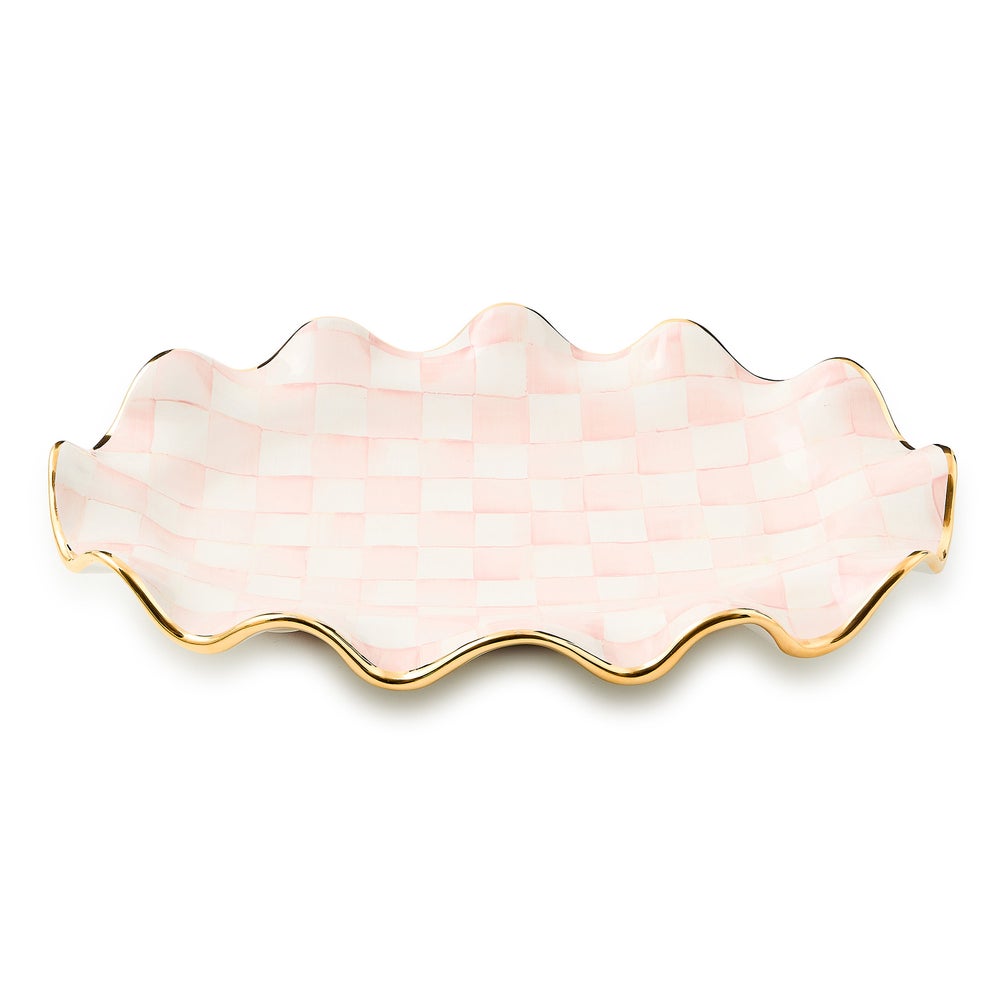 Check Ceramic Serving Platter