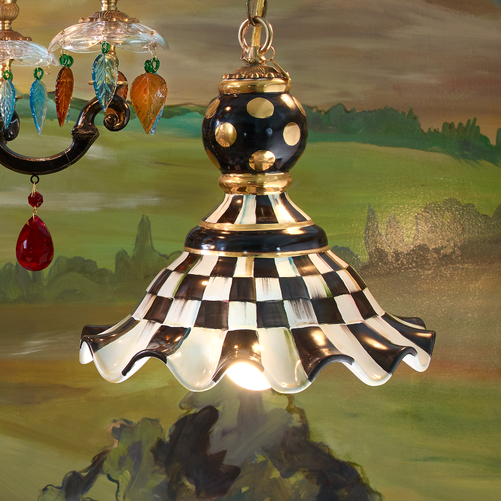 Check Ceramic Pendant Lamp