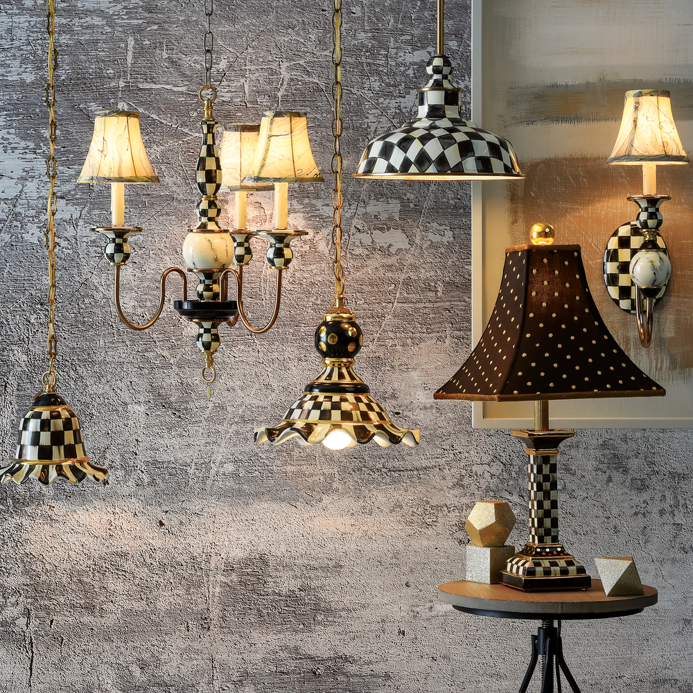 Check Ceramic Pendant Lamp