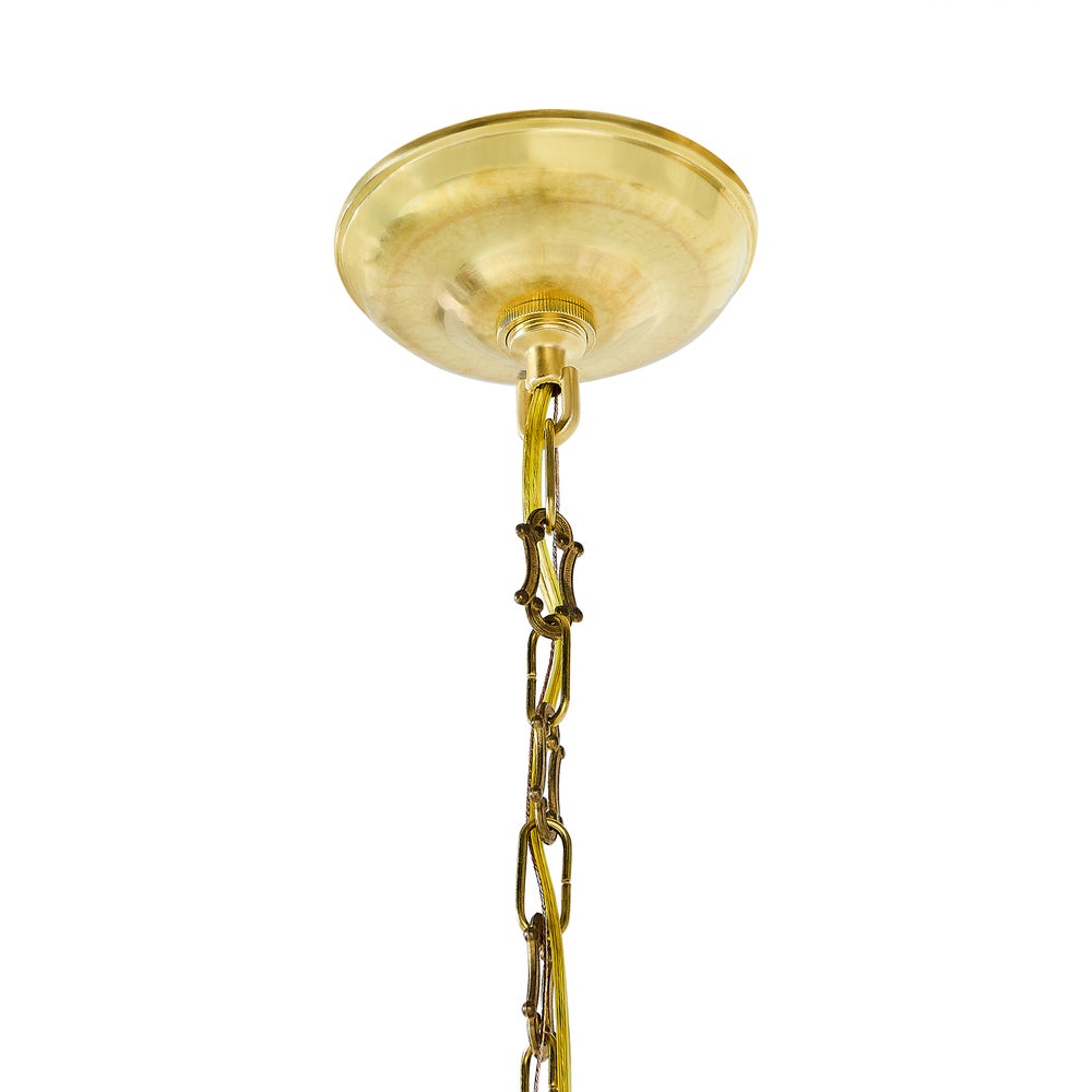 Check Flared Ceramic Pendant Lamp