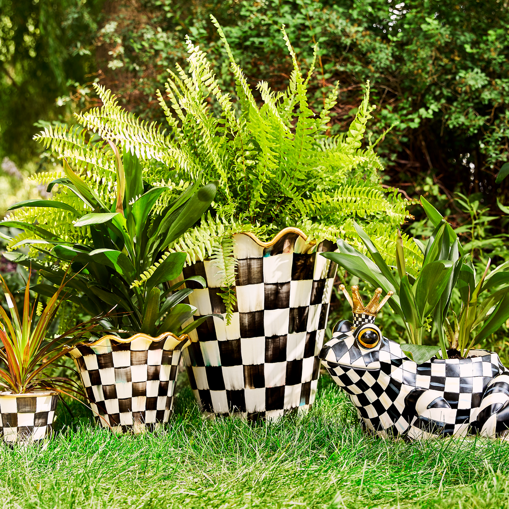 Check Ceramic Jumbo Garden Pot