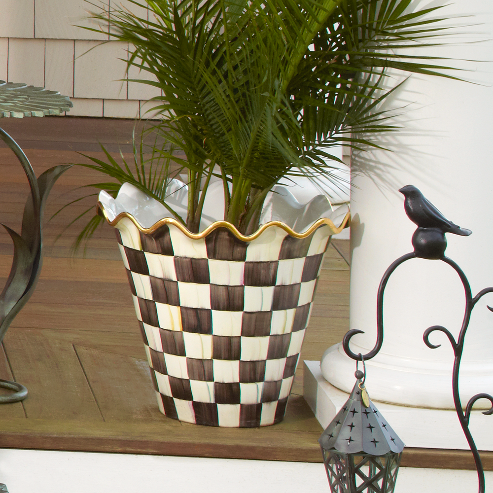 Check Ceramic Jumbo Garden Pot