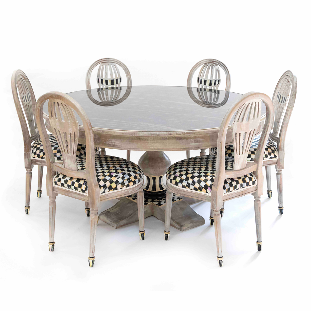 Tuscan Farm Round Pedestal Table