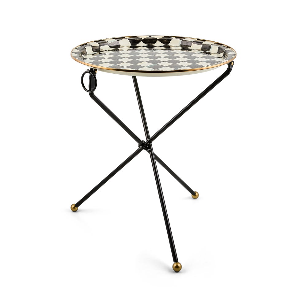 Enamel Tilt Accent Table