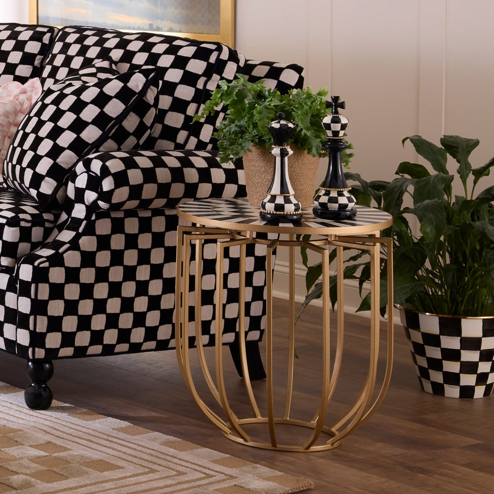Courtly Basket Accent Table