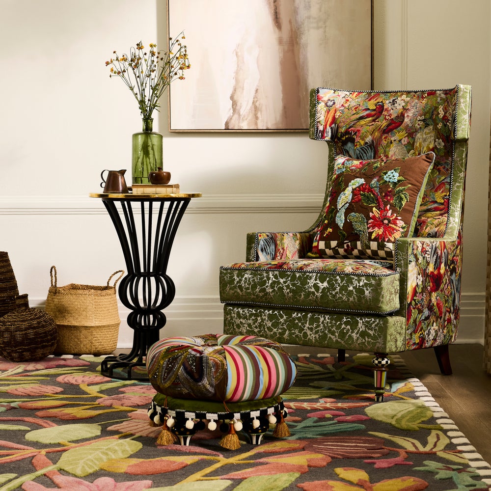 Check Pedestal Accent Table