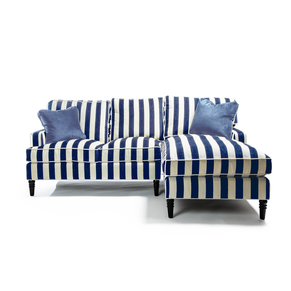 Marquee Navy Stripe Furniture Collection