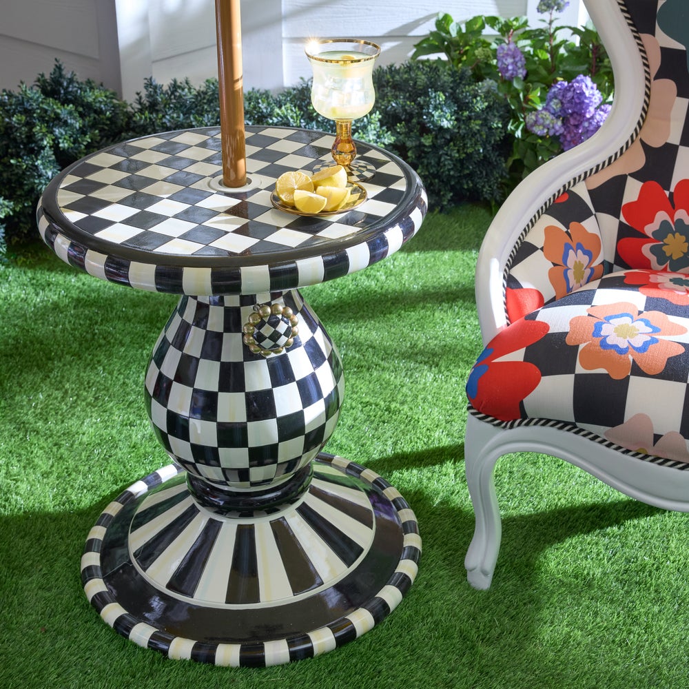 Outdoor Umbrella Stand Side Table