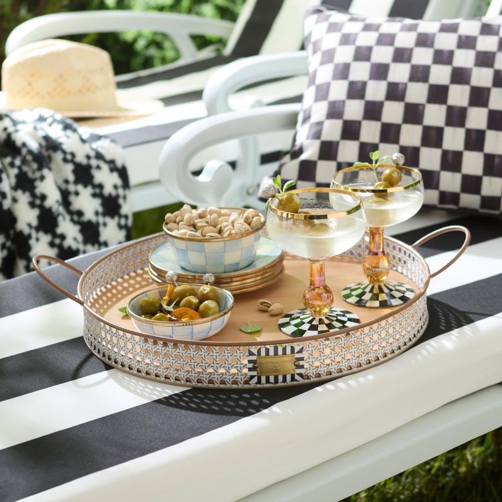 Cane Serving Tray