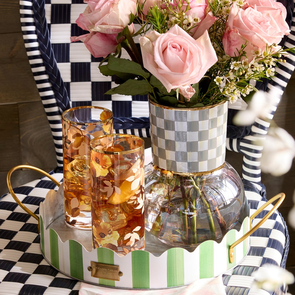 Metal Serving Trays, Set of 2