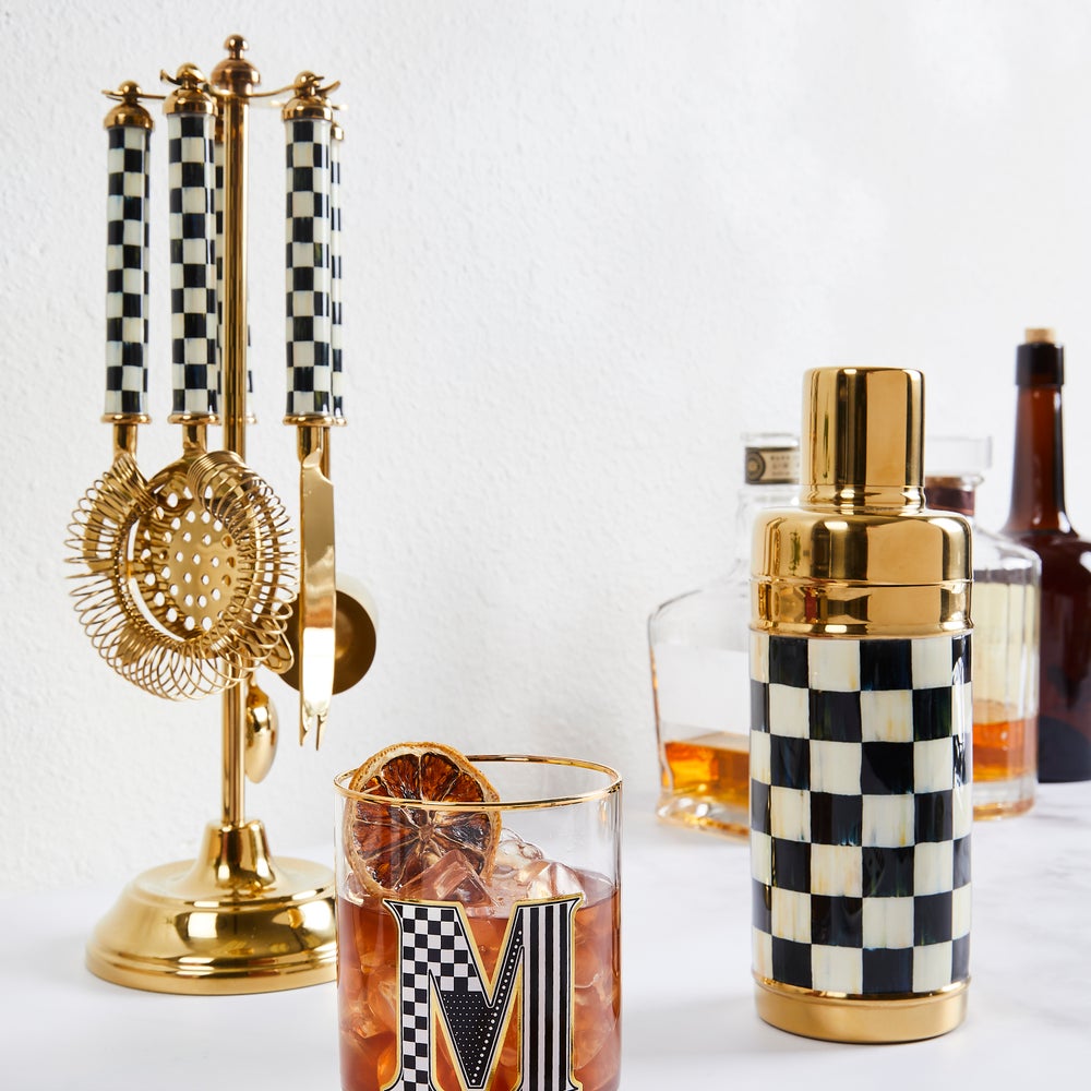 Gold Courtly Check 3260 Barware