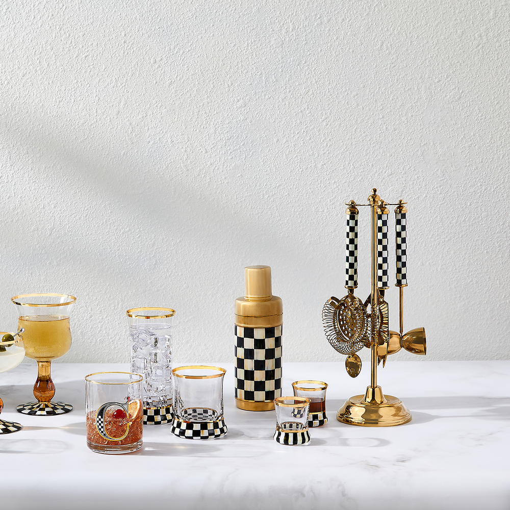 Gold Courtly Check 3260 Barware