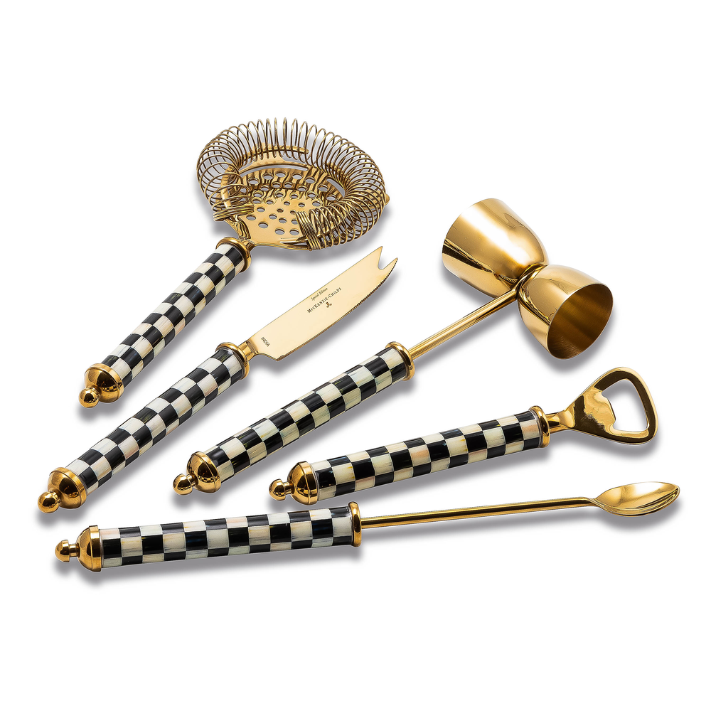 Gold Courtly Check 3260 Barware