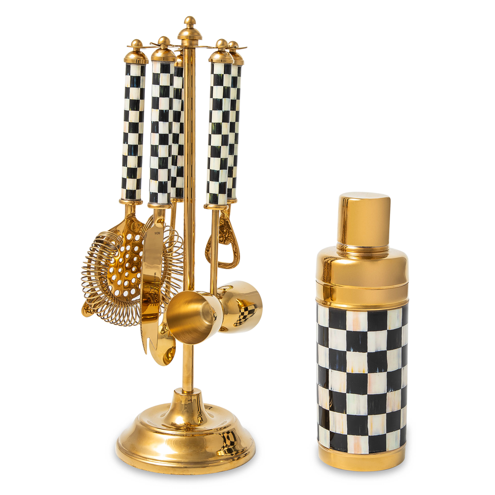 Gold Courtly Check 3260 Barware