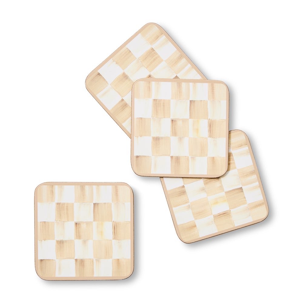 Cork Back Coasters, Set of 4