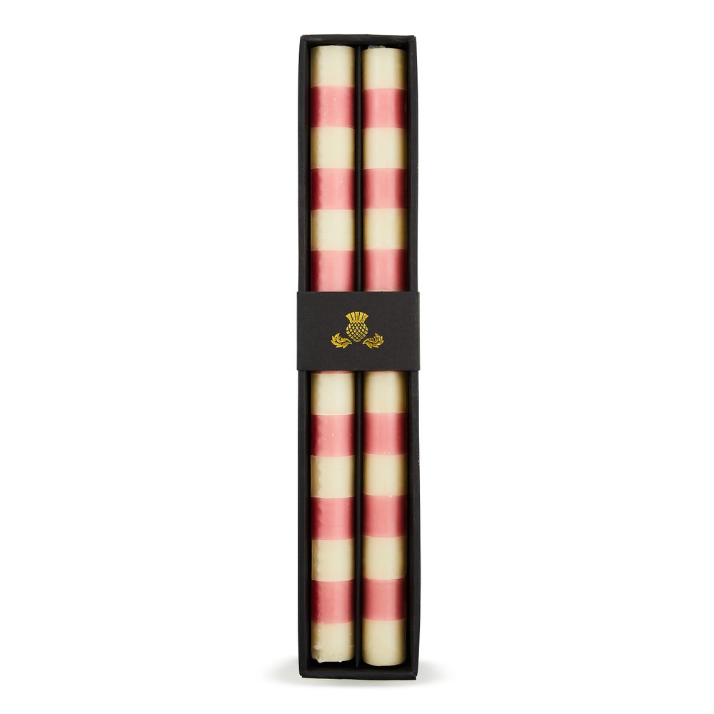 Bands Dinner Candles, Set of 2