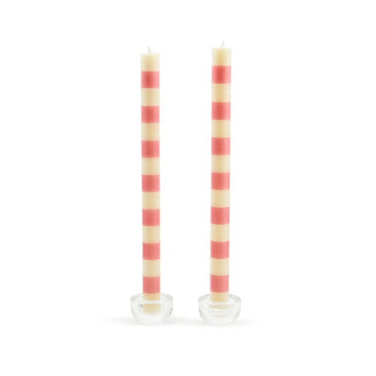 Bands Dinner Candles, Set of 2