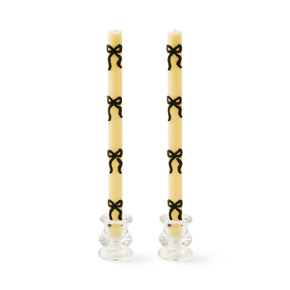 Bow Dinner Candles