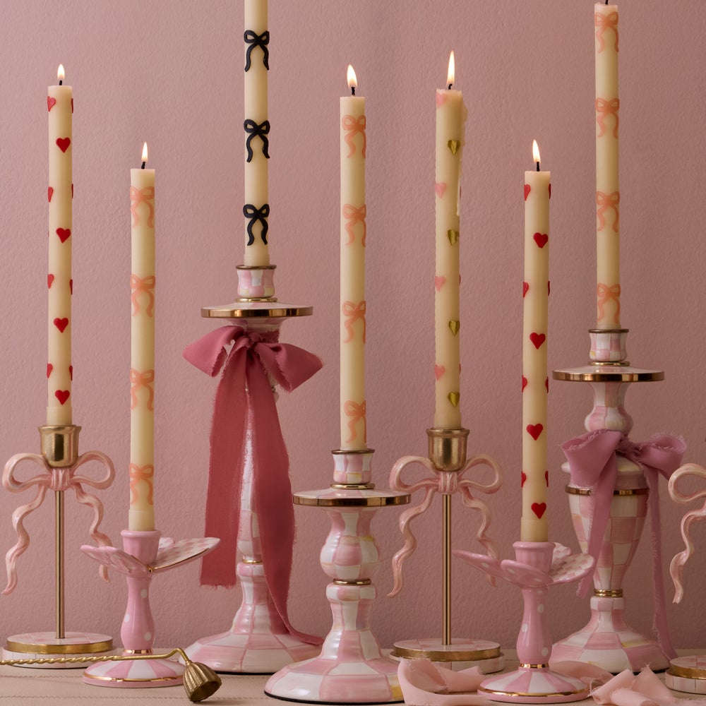 Bow Dinner Candles
