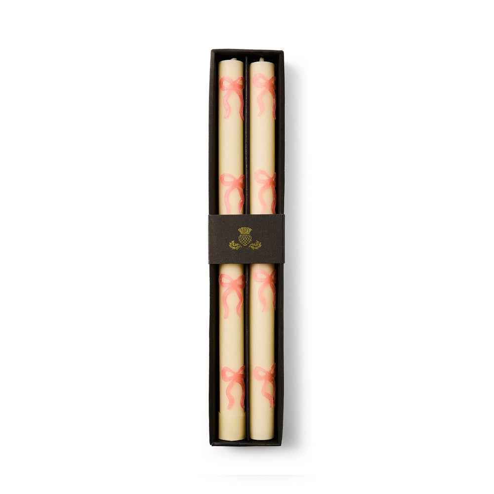 Bow Dinner Candles