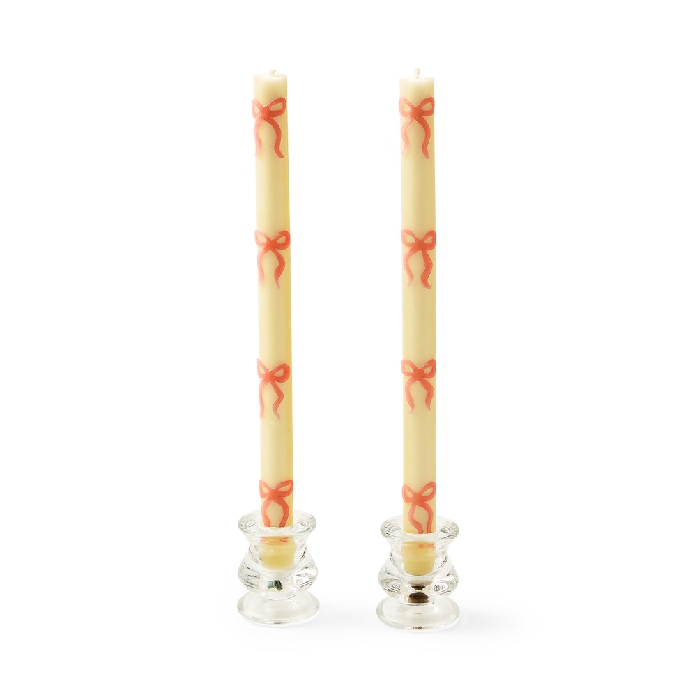 Bow Dinner Candles