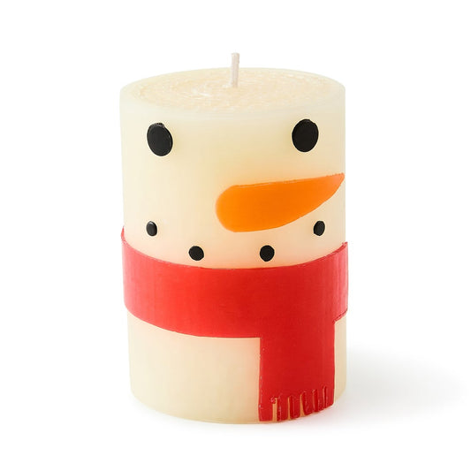 Snowman 4" Pillar Candle
