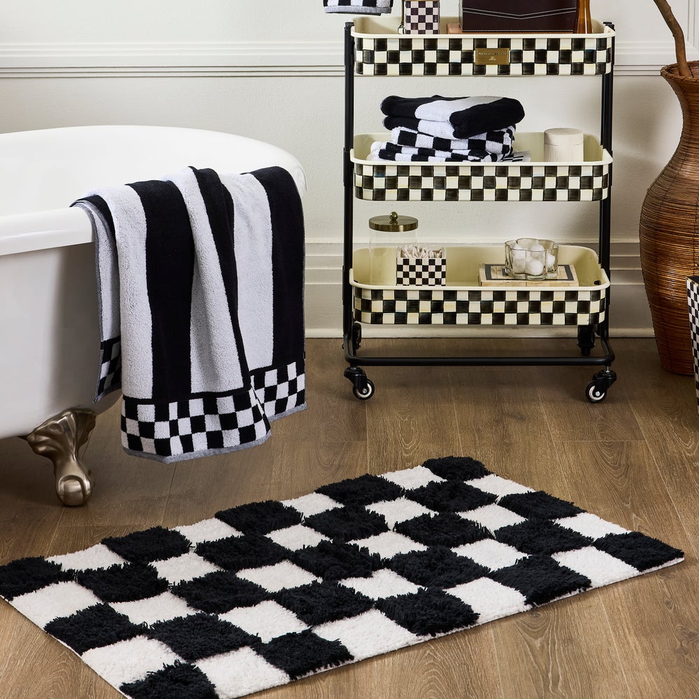 Checkerboard Bath Rug