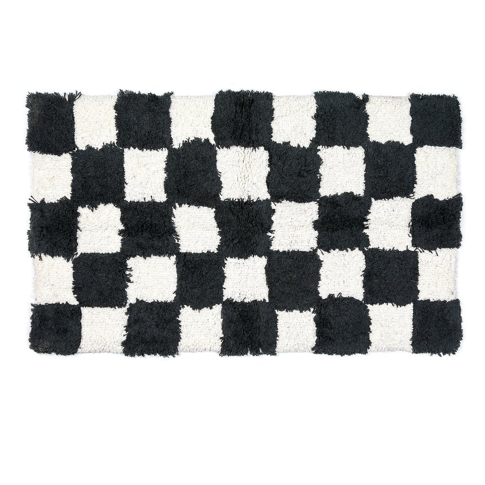 Checkerboard Bath Rug